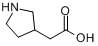 四氢吡咯-3-乙酸分子式结构图