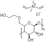 聚季胺盐-4;羟乙基纤维素与二甲基二烯丙基氯化铵的共聚物分子式结构图