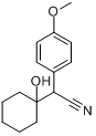 1-羟基环己基-4-甲氧基苯乙腈分子式结构图