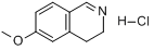 3,4-二氢-6-甲氧基异喹啉盐酸盐分子式结构图