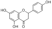 柚皮素;4',5,7-三羟基黄酮分子式结构图
