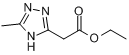 5-甲基-1H-1,2,4-三唑-3-乙酸乙酯分子式结构图