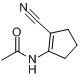 1-乙酰氨基-2-氰基-1-环戊烯分子式结构图