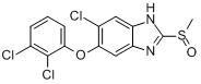 三氯苯达唑亚砜分子式结构图