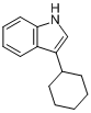 3-环己基-1H-吲哚分子式结构图