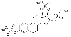 雌三醇三硫酸酯三钠盐分子式结构图