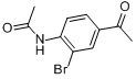 4-乙酰胺基-3-溴苯乙酮分子式结构图
