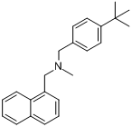 布替萘芬;N-甲基-N-(萘-1-基甲基)-1-(4-叔丁基苯基)甲胺分子式结构图