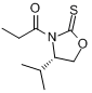 (S)-4-异丙基-3-丙酰基-1,3-恶唑烷-2-硫酮分子式结构图