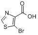 5-溴噻唑-4-羧酸分子式结构图