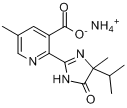 甲基咪草烟;甲咪唑烟酸铵盐;(RS)-2-(4-异丙基-4-甲基-5-氧-1H-咪唑啉-2-基)-5-甲基吡啶-3-羧酸铵盐分子式结构图