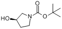 (R)-1-Boc-3-羟基吡咯烷分子式结构图