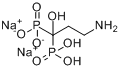 帕米膦酸钠;帕米膦酸二钠;3-氨基-1-羟基亚丙基-1,1-二膦酸二钠分子式结构图