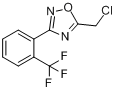 5-氯甲基-3-(2-三氟甲基苯基)-[1,2,4]恶二唑分子式结构图