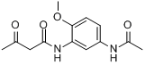 3-(N-乙酰乙酰)氨基-4-甲氧基乙酰苯胺分子式结构图