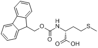 Fmoc-D-蛋氨酸;N-芴甲氧羰基-D-蛋氨酸分子式结构图