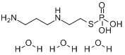 氨磷汀;2-(3-氨基丙胺基)-乙硫醇磷酸酯(三水)分子式结构图