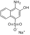 1-氨基-2-萘酚-4-磺酸钠分子式结构图