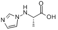 3-咪唑基-L-丙氨酸;(S)-2-氨基-3-(咪唑-1-基)丙酸分子式结构图