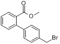 4'-溴甲基-2-甲酸甲酯联苯分子式结构图