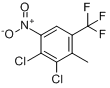 2,3-二氯-6-三氟甲基-4-硝基甲苯分子式结构图