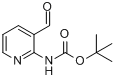 2-Boc-氨基-3-吡啶甲醛;(3-醛基吡啶-2-基)氨基甲酸叔丁酯分子式结构图