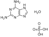 2,6-二氨基嘌呤半硫酸盐半水合物分子式结构图