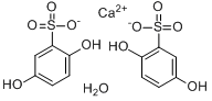 羟苯磺酸钙(一水合)分子式结构图