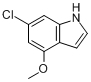 6-氯-4-甲氧基吲哚分子式结构图