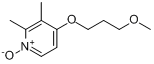 4-(3-甲氧基丙氧基)-2,3-二甲基吡啶-N-氧化物分子式结构图