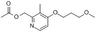 2-(乙酰氧甲基)-4-(3-甲氧基丙氧基)-3-甲基吡啶分子式结构图