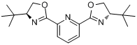 2,6-二[(4S)-4-叔丁基-2-恶唑啉基]吡啶分子式结构图