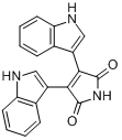 双吲哚马来酰亚胺IV;2,3-双(1H-吲哚-3-基)马来酰亚胺分子式结构图