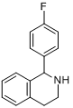 1-(4-氟苯基)-1,2,3,4-四氢异喹啉分子式结构图