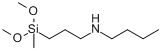 N-[3-(二甲氧基甲基硅烷)丙基]丁-1-胺分子式结构图
