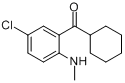 2-甲氨基-5-氯苯基环己甲酮分子式结构图