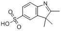 2,3,3-三甲基-5-磺酸基-3H-吲哚分子式结构图