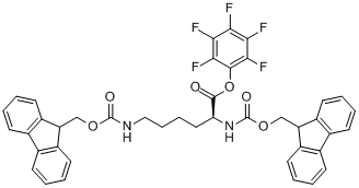 N,N'-双(芴甲氧羰基)-L-赖氨酸五氟苯基酯分子式结构图