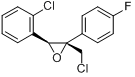 Z-1-氯-3-(2-氯苯基)-2-(4-氟苯基)-2,3-环氧丙烷分子式结构图