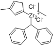 异丙亚基(3-甲基环戊二烯)(9-芴基)二氯化锆分子式结构图