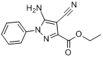 5-氨基-4-氰基-1-苯基-1H-吡唑-3-甲酸乙酯分子式结构图