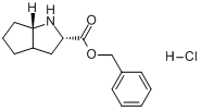 (S,S)-2-氮杂双环[3,3,0]辛烷-3-羧酸苄酯盐酸盐分子式结构图