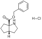 (S,S,S)-2-氮杂双环[3,3,0]辛烷-3-羧酸苄酯盐酸盐分子式结构图