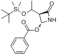 (3R,4R)-4-苯甲酰氧基-3-(1-叔丁基二甲基硅氧基]乙基)环丁胺-2-酮分子式结构图