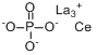 掺杂铈铽的磷酸镧分子式结构图