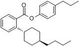 4'-反式-丁基环己基苯甲酸4-丙基苯酯分子式结构图