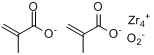 二甲基丙烯酸氧化锆分子式结构图