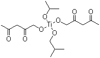 双(乙酰丙酮基)异丁氧基异丙氧基钛酸酯分子式结构图