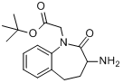 3-氨基-2,3,4,5-四氢-2-氧代-1H-1-苯并氮杂卓-1-乙酸叔丁酯分子式结构图