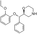 噁泼西汀;(2S)-2-[(S)-(2-乙氧基苯氧基)苯甲基]吗啉分子式结构图